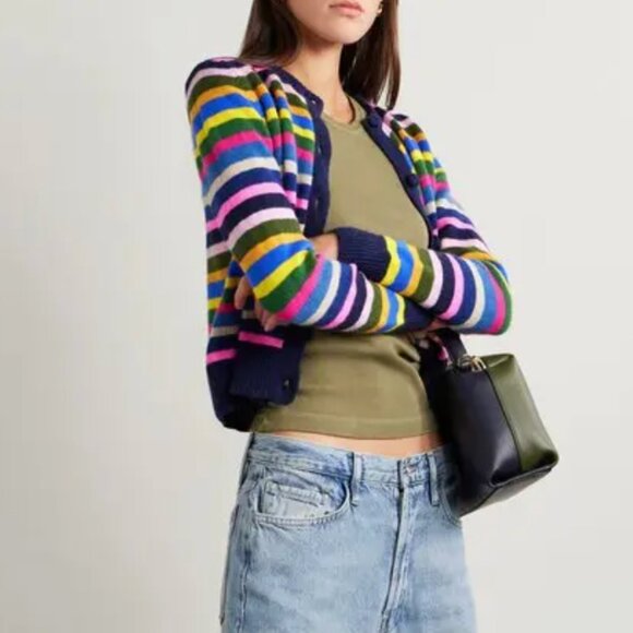 Suzie Kondi Kadria striped cashmere cardigan xs - Picture 3 of 5